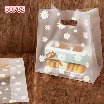 50pcs Packaging Bags, Plastic Transparent Packaging Cellophane Bags, Candy Bags, Candy Biscuit Gift Bags, Party Souvenir Bags