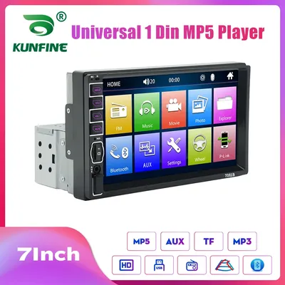 7Inch 1 Din Car Radio Auto audio System MP5 Automotive Multimedia Player Bluetooth Car Stereo Touch
