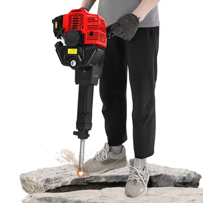 52cc Gasoline Demolition Jack Hammer 2 Stroke 6500rpm Gas Powered Demolition Jack Hammer Concrete
