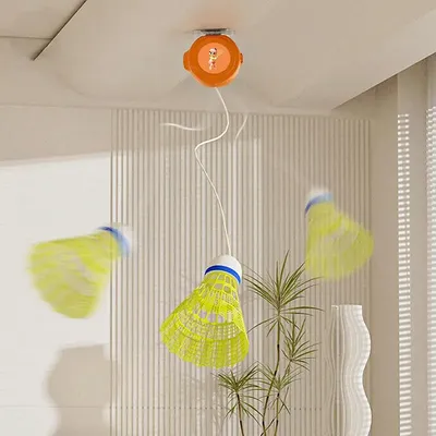 Single-Player Badminton Trainer Self-Study Rebounds Device for Beginners and Amateurs