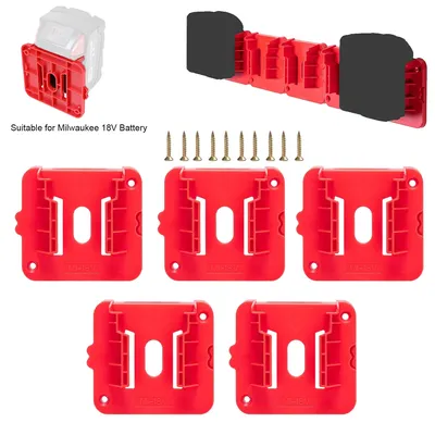 NEW Battery Holder For Milwaukee M&18 18V Lithium Battery Can Be Fixed On The Wall Battery Splice Battery Mount Dock Holder