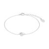 Armband S.OLIVER "2039697", weiß (silberfarben, kristallweiß, weiß, kristallweiß), Armbänder, Damen, Silber 925 (Sterlingsilber)-Perlen, Silber 925 (Sterlingsilber), Perlen, mit Zirkonia (synth.) - mit Muschelkernperle