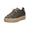 Sneaker PAUL GREEN "Paul Green Sneaker Glattleder", Damen, Gr. 37,5, grün (olive), Glattleder, casual, Schuhe