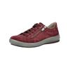 Schnürschuh LEGERO "Legero Halbschuhe Veloursleder", Damen, Gr. 38, rot (dunkelrot), Veloursleder, casual, Schuhe