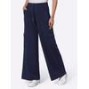 Jerseyhose HEINE, Damen, Gr. 42, Normalgrößen, blau (marine), 50% Modal, 44% Polyester, 6% Elasthan, unifarben, Hosen