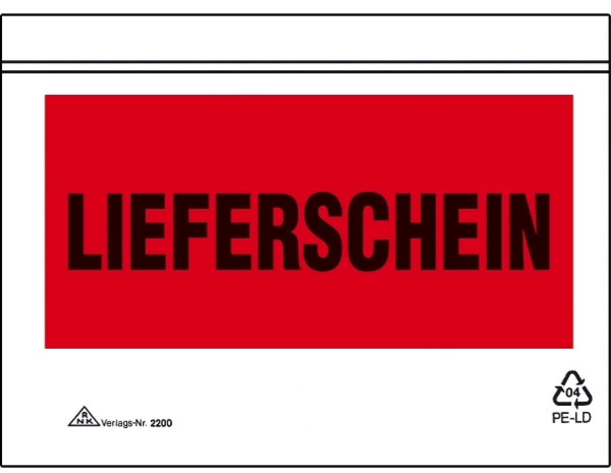 RNK Begleitpapiertasche C6 Lieferschein Image