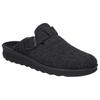 Pantoffel JOSEF SEIBEL "Metz 240", Herren, Gr. 43, grau (dunkelgrau), Filz, klassisch, Schuhe, Hausschuh, Clog, Filzschuh in Komfortweite H (sehr weit)