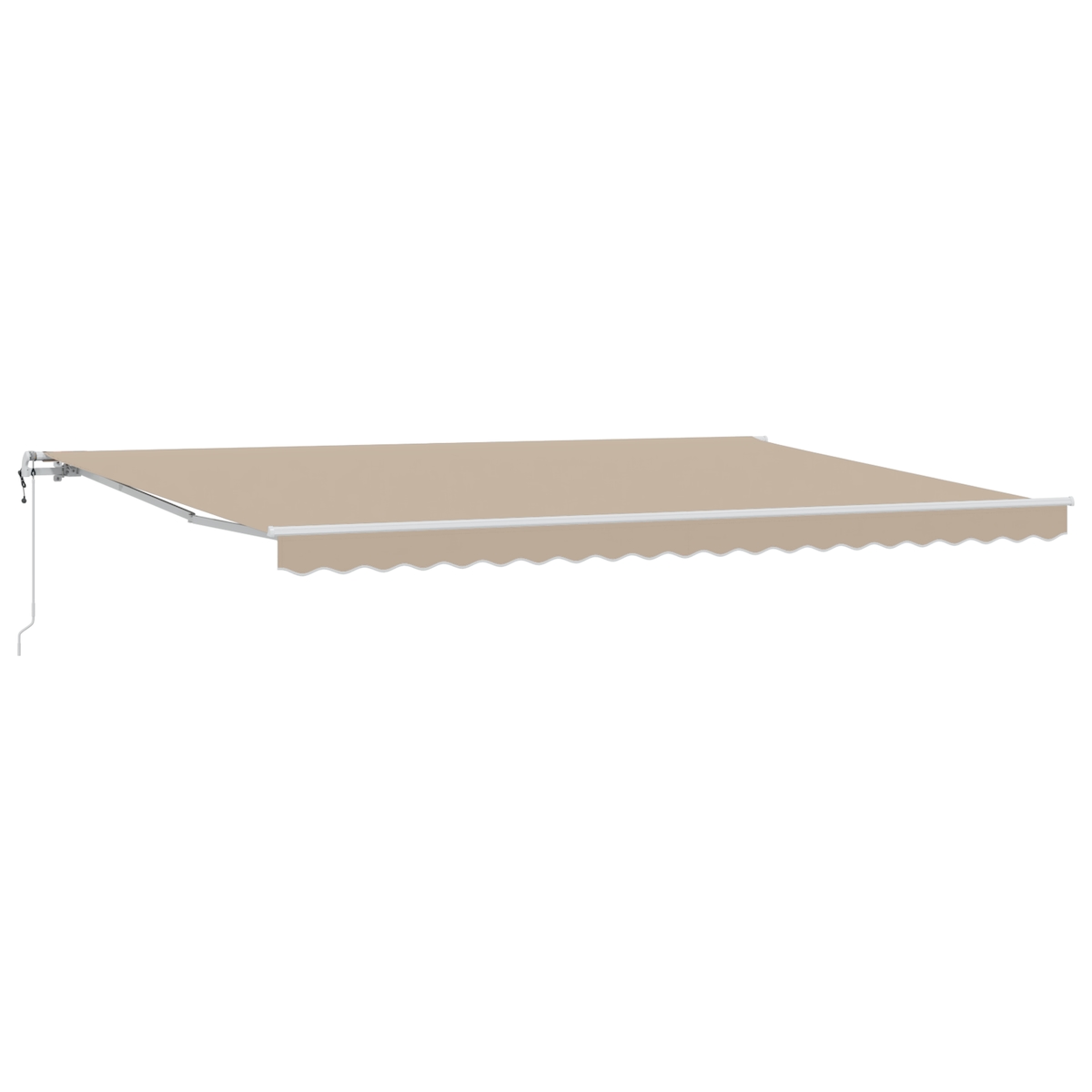 vidaXL Automatische einziehbare Markise Beige 500x350 cm Image