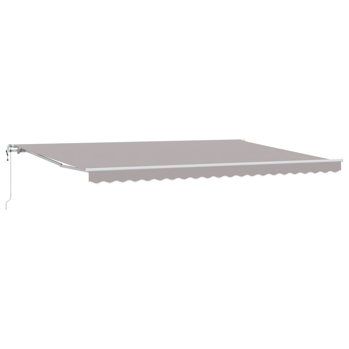 vidaXL Automatische Einziehbare Markise Hellgrau 500x300 cm Image
