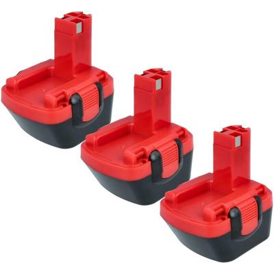 3x Akku kompatibel mit Bosch psr 12VE Elektrowerkzeug (3000 mAh, NiMH, 12 v) - Vhbw Image