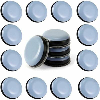 SHINING HOUSE 24 Stück Teflon-Möbelgleiter 25 mm (rund) – Möbelgleiter – PTFE-Gleiter, Image