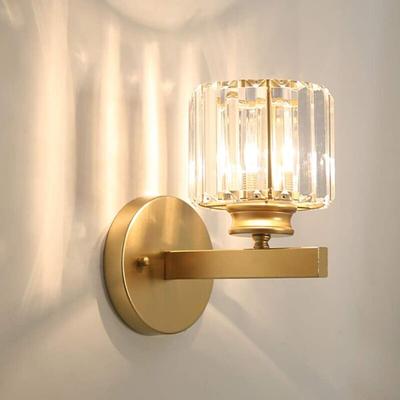 Ineasicer - Metall-LED-Wandlampe, postmodern, exquisite Kristall-Wandlampe, Heimdekoration, Image