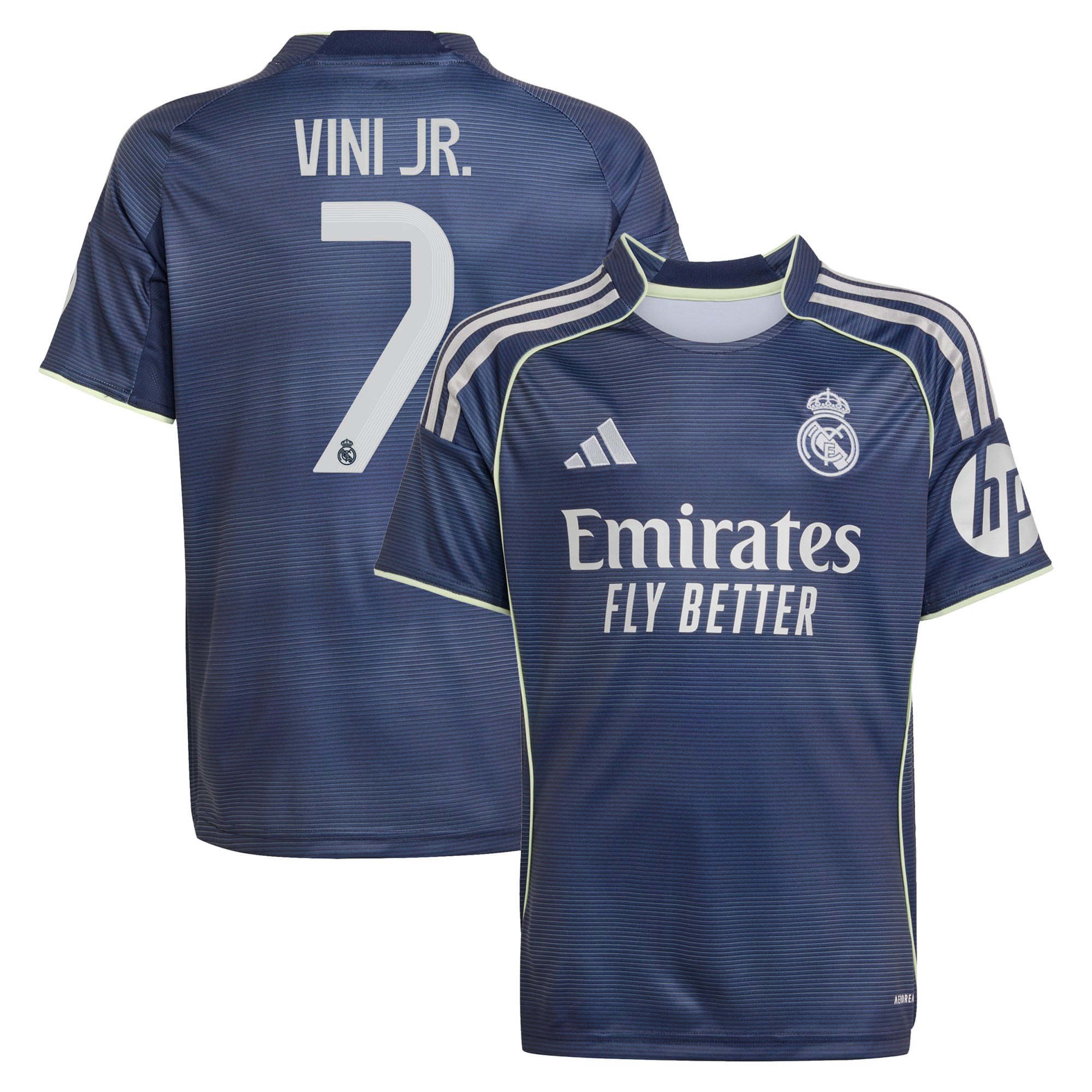 Real Madrid adidas Auswärtstrikot 25/26 - Kinder mit aufdruck Vini Jr. 7 Image