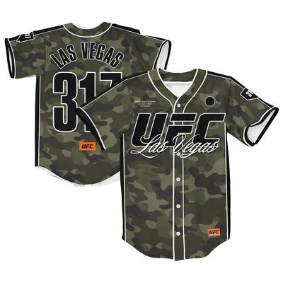 UFC 317 Fashion Baseballtrikot für Herren im Camouflage-Look Image