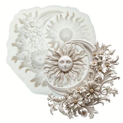 TEMU Sunflower Silicone Mold For Resin Casting - Intricate , Ideal For , Soap, And Home Decor - Perfect Gift For Valentine's Day, Father's Day, Day, Thanksgiving, And Birthdays, Sunflower Deco Image