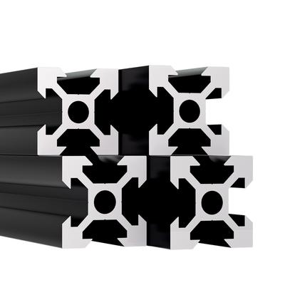 TEMU Set Of 4 Aluminium Profile 2020 Aluminum Extrusion European Standard 1000mm Long Anodized Aluminum For Cnc Diy 3d Printer And Industrial Bracket Fabrication Black Image