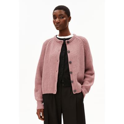 SELMAA - Frauen Loose Fit Strickjacke - lila (Größe: L) Image