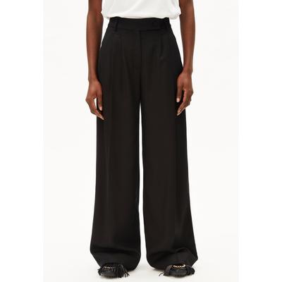 KAAYUA PANT - Frauen Regular Fit Webhosen - schwarz (Größe: L) Image