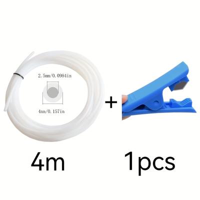 TEMU 3d Printer Teflonto Pipe For P1p Ams A1 Mini Creality K1, K1 Max 3 V3,v3 Ke,v3 Se,ect 3d Printer Ptfe Tube Bowden Extruder 1.75mm Id2.5mm Od4mm Filament Part Image