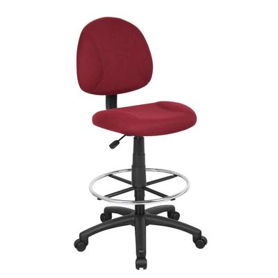 Boss Ergonomic Works Adjustable Drafting Chair without Arms, Burgundy (B1615-BY) Each Stools & Drafting Chairs