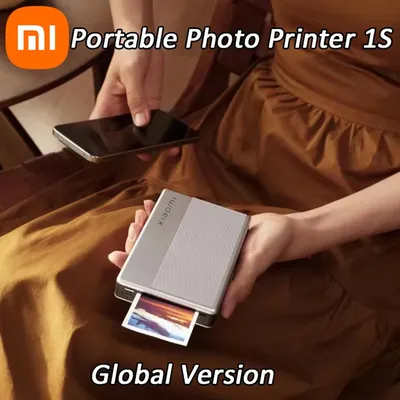 Globale Version Xiaomi Mi Tragbarer Fotodrucker 1S Bluetooth 5.2 ZINK Tintenlose Technologie Drahtloses Drucken 8 Filter Mi Home Image