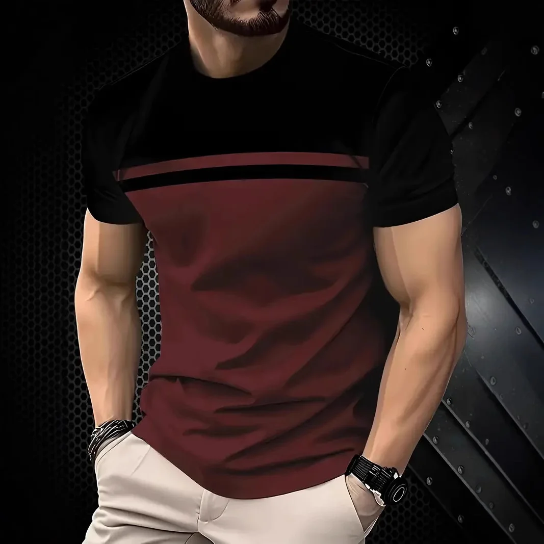 2025 T-shirt da uomo Stampa 3D T-shirt da uomo a maniche corte T-shirt estiva da strada per uomo T-shirt casual Abbigliamento oversize