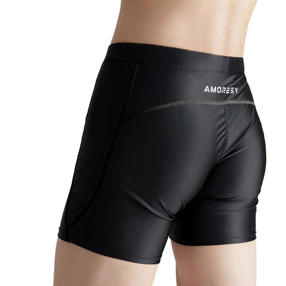 AMORESY Glänzende, glänzende Herren-Strumpfhose, glatte Boxershorts, Strandhose, Unterwäsche, Fitness, Trittbrett, Sport-Leggings Image