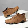 Luxus Frauen Stiefel Handgemachte Leder Männer Stiefeletten Mode Designer männer Casual Schuhe Bequeme Hombres Botas Große Größe 35-50