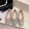Sommer Neue Einfarbig Flacher mund Mode vielseitige Frauen Schuhe Karree Casual Elegante Schuhe