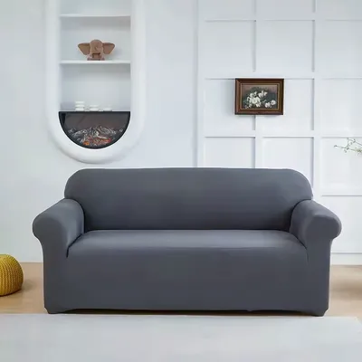 Elastic Solid Sofa Cover for Living Room Corner Sofa Full Wrap 1/2/3/4/ Seater Sofa Slipcover Home Decor Couch Cover