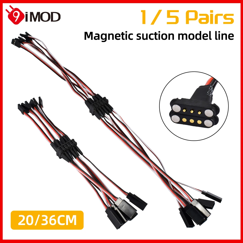 9IMOD 20CM 36CM Magnetische Modell Kabel Magnetische Saug linie Simulation Kunststoff Snap-on Kabel Für RC autos Boot Flugzeug DIY Modell