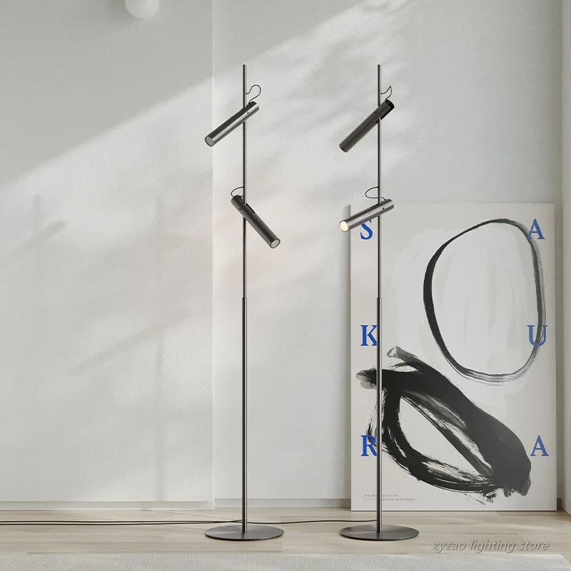 Minimalistische moderne nordische LED-Stehlampe für Wohnzimmer, Schlafzimmer, Arbeitszimmer, Modellraum, Designer, kreativ, verstellbar, Sofa, stehend, GU10Lampe