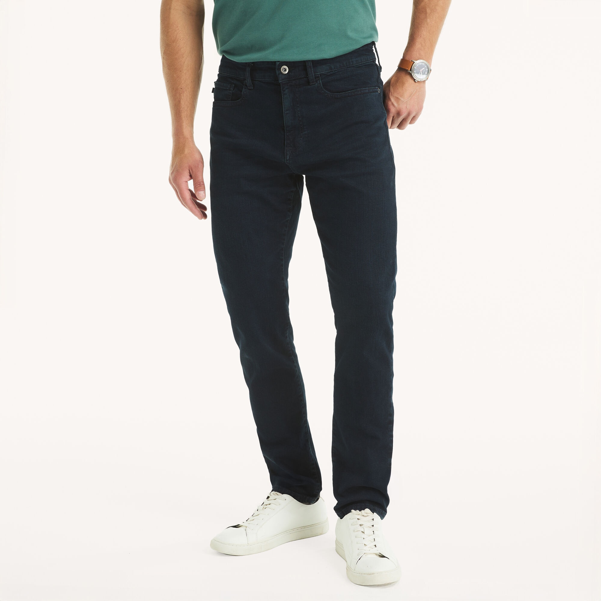 Nautica Men's Athletic Slim Stretch Denim 006 (New Black), 34x34