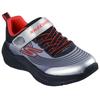 Sneaker SKECHERS "MICROSPEC ADVANCE", Kinder, Gr. 29, silber (schwarz, silberfarben), Lederimitat, Textil, sportlich, Schuhe