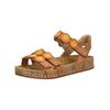 Riemchensandale JOSEF SEIBEL "Josef Seibel Sandalen Leder", Damen, Gr. 40, braun (nuss), Leder, casual, Schuhe