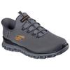 Slip-On Sneaker SKECHERS "GLIDE-STEP", Herren, Gr. 46, grau (dunkelgrau), Mesh, sportlich, Schuhe, Schlupfschuh, Freizeitschuh, Trainingsschuh mit praktischem Gummizug