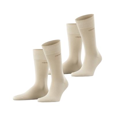 Socken ESPRIT "Basic Uni", Herren, Gr. 39-42, beige (cream), Obermaterial: 80% Baumwolle, 18% Polyamid, 2% Elasthan, unifarben, normal, Socken, Business-Socken, wadenhoch Image