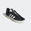 Sneaker ADIDAS SPORTSWEAR "VL COURT 3.0", Gr. 38,5, core schwarz, sanftes weiß, silber metallic, Textil, Leder, sportlich, Schuhe, Design auf den Spuren des adidas Samba