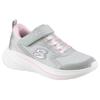 Sneaker SKECHERS "WAVE 92", Kinder, Gr. 34, bunt (hellgrau, rosa), Textil, Glitzer, sportlich, Schuhe