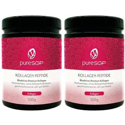 pureSGP Kollagen Peptide x2 2x300 g Pulver Image