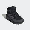 Wanderschuh ADIDAS TERREX "TERREX AX4R MID RAIN.RDY", Kinder, Gr. 33, schwarz (core schwarz, grefou, grausix), Textil, Synthetik, sportlich, Schuhe, wasserdicht