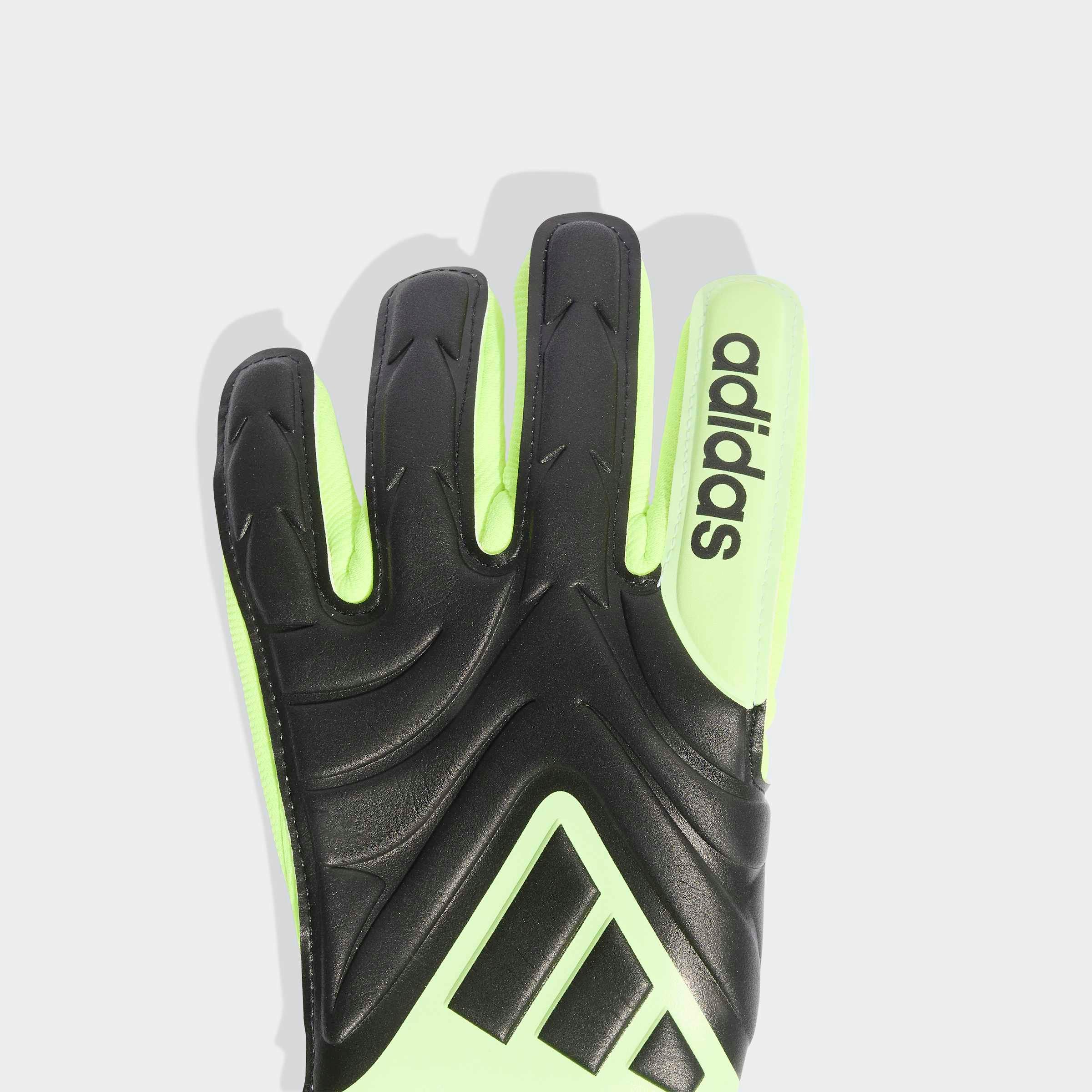 Torwarthandschuhe ADIDAS PERFORMANCE "COPA GL LGE J", Herren, Gr. 6, schwarz (schwarz, schwarz, lucid lemon), Handschuhe Image