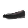 Ballerina GABOR "FLORENZ", Damen, Gr. 37, schwarz, Ziegenveloursleder, unifarben, elegant, Schuhe, Businessschuh, Halbschuh, Schlupfschuh in Bequemweite G (= weit)