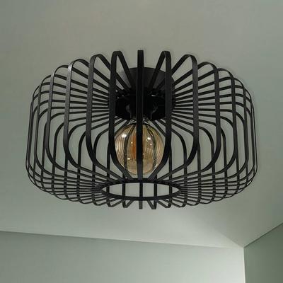 ROYALTECH Deckenleuchte Niko, schwarz, Ø 39 cm, Metall, E27 Image
