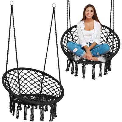 BOHO Hängeschaukel-Gartenstuhl, schwarz Image