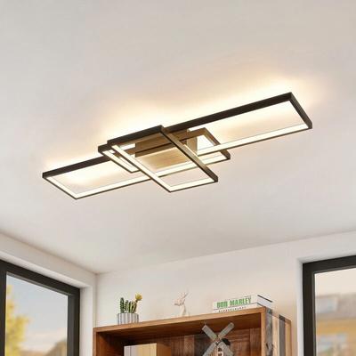 Lindby - gebraucht] Emiljan Led Deckenlampe Hängelampe Lampe Leuchte Led 35 w Alu Schwarz Matt Image