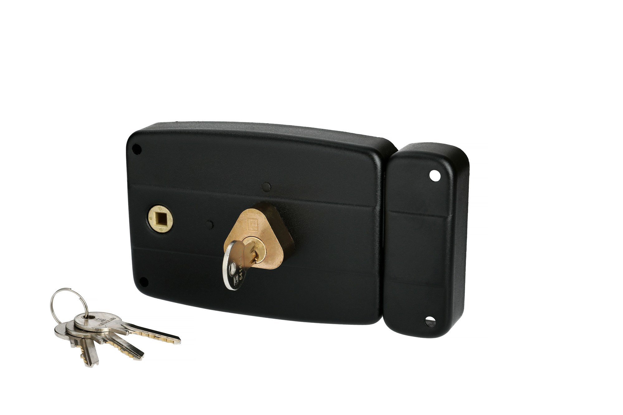 Serrure monopoint en applique ERCY 5 goupilles 5G horizontal fouillot droite MV1 cylindre de 45 mm compatible 40 mm HERACLES C5-