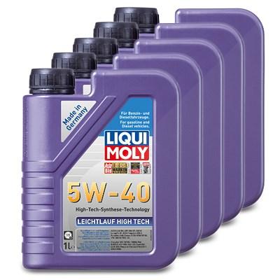 Liqui Moly 5x 1 L Leichtlauf High Tech 5W-40 [Hersteller-Nr. 3863] Image