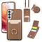 Handy Hülle Handyhüllen Für Samsung Galaxy S25 S24 S24 FE S23 Ultra Plus S22 Plus Ultra Brieftaschenhülle mit Trageriemen Ständer Kartenfach Retro 3D Zeichentrick TPU PU-Leder