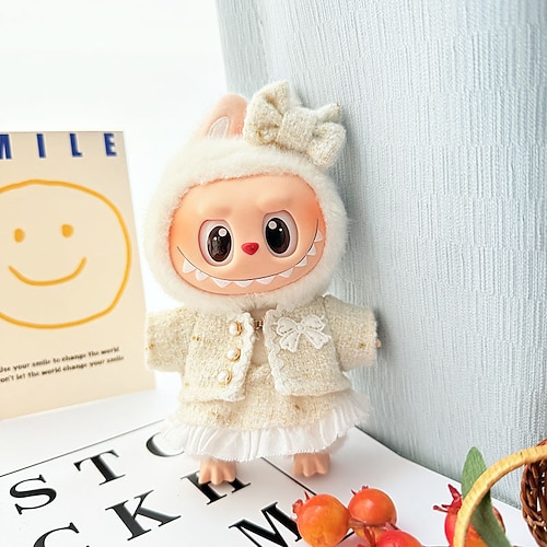 Kleidungsset für 17 cm Puppen Lobuboo-Mode Kleidung Zubehör Outfit geeignet für 17 cm große Puppen weiche Baumwollkleidung nur Kleidung KEINE PUPPE Weihnachtsgeschenk Image